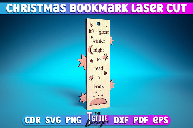 Christmas Bookmark Laser Cut | Magic Design | Christmas Wishes | CNC Files SVG The T Store Design 