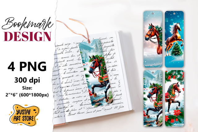 Christmas Bookmark printable design. Sublimation Yustaf Art Store 