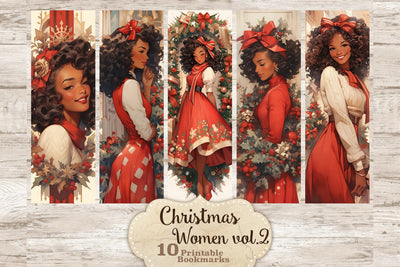 Christmas Bookmarks Printable | Holiday Bookmarks SVG GlamArtZhanna 