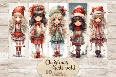 Christmas Bookmarks Printable | Xmas Bookmarks Printable SVG GlamArtZhanna 