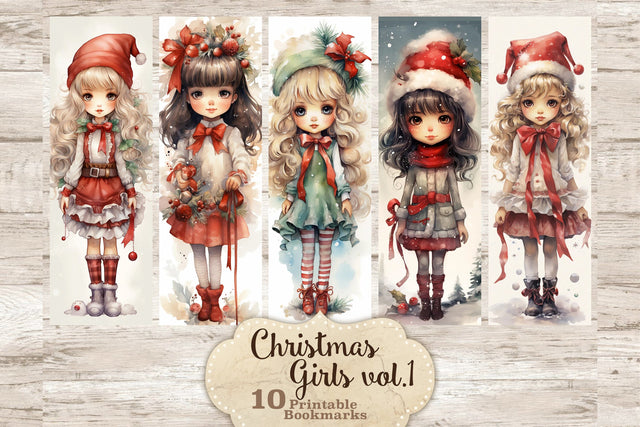 Christmas Bookmarks Printable | Xmas Bookmarks Printable SVG GlamArtZhanna 