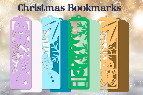 Christmas bookmarks svg, Winter holiday gift tags, Layered designs 3D Paper AnastasiyaArtDesign 
