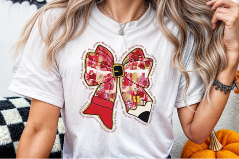 Christmas Bow,Christmas Teacher PNG Sublimation designartist 