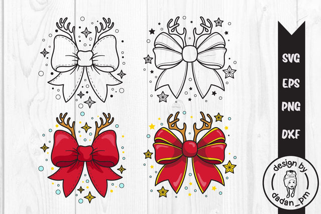 Christmas bows svg, printable, holiday, decor SVG dadan_pm 