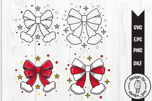 Christmas bows svg, printable, holiday, decor SVG dadan_pm 