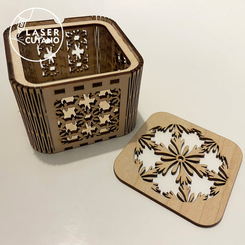 Christmas Box, Multilayer Home Decoration, Wood Cut Template, Laser Cut FIles SVG LaserCutano 
