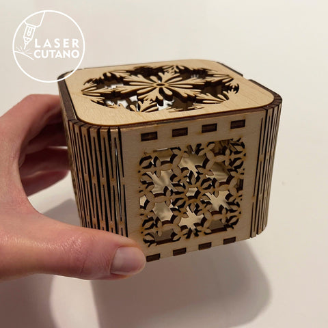 Christmas Box, Multilayer Home Decoration, Wood Cut Template, Laser Cut FIles SVG LaserCutano 