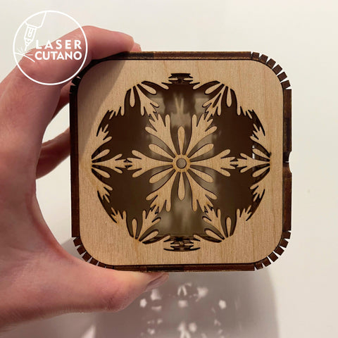Christmas Box, Multilayer Home Decoration, Wood Cut Template, Laser Cut FIles SVG LaserCutano 