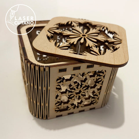 Christmas Box, Multilayer Home Decoration, Wood Cut Template, Laser Cut FIles SVG LaserCutano 