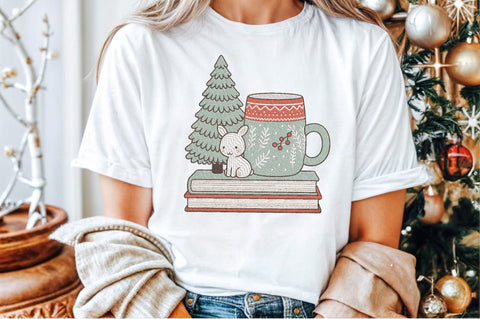 Christmas Bunny Mug Embroidery Design Embroidery/Applique DESIGNS designartist 