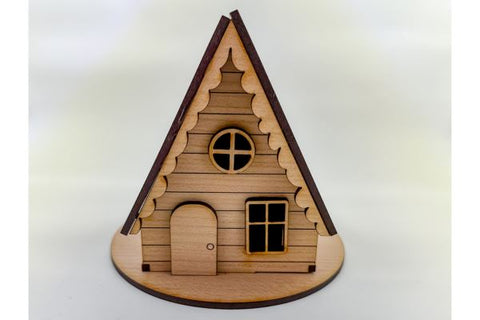 Christmas Cabin Laser SVG File SVG Crafting With Brenna 