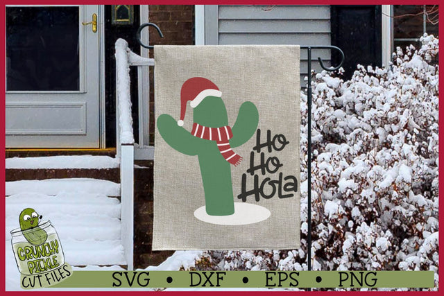 Christmas Cactus - Ho Ho Hola SVG Cut File SVG Crunchy Pickle 