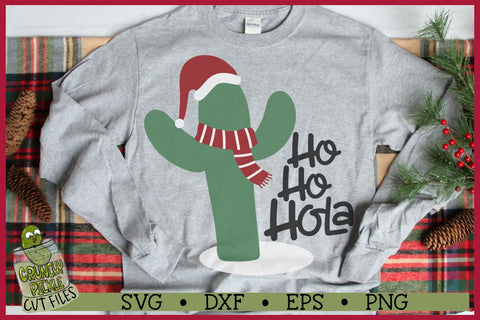 Christmas Cactus - Ho Ho Hola SVG Cut File SVG Crunchy Pickle 