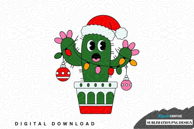 Christmas cactus sublimation png design Sublimation Regulrcrative 