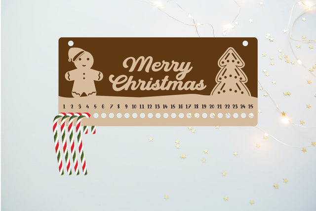 Christmas Calendar | Christmas Countdown | Candy Cane SVG zafrans studio 