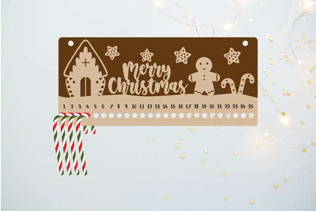 Christmas Calendar | Christmas Countdown | Candy Cane SVG zafrans studio 