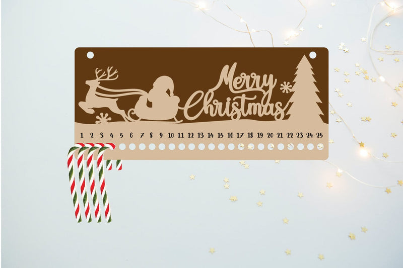 Christmas Calendar | Christmas Countdown | Candy Cane SVG zafrans studio 