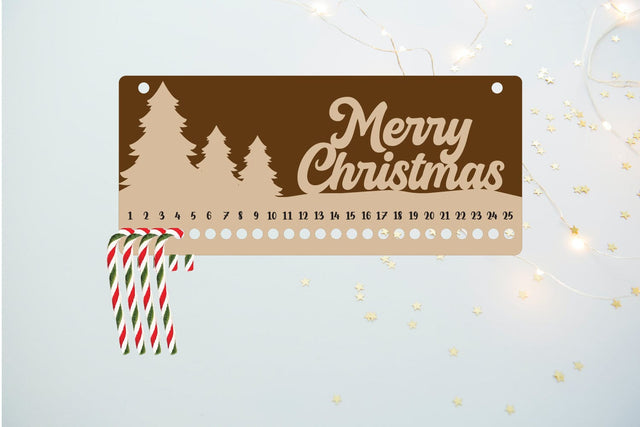 Christmas Calendar | Christmas Countdown | Candy Cane SVG zafrans studio 