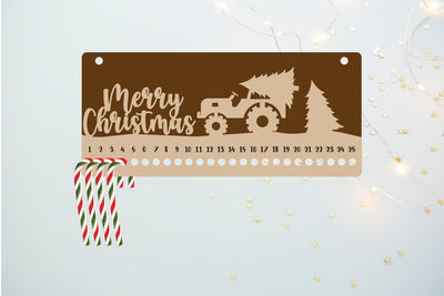 Christmas Calendar | Christmas Countdown | Candy Cane SVG zafrans studio 