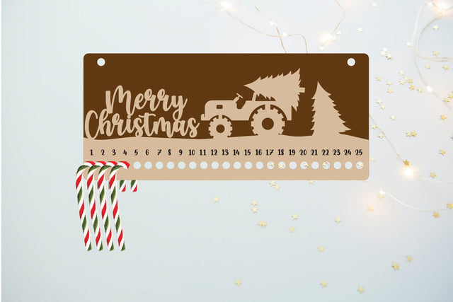 Christmas Calendar | Christmas Countdown | Candy Cane SVG zafrans studio 
