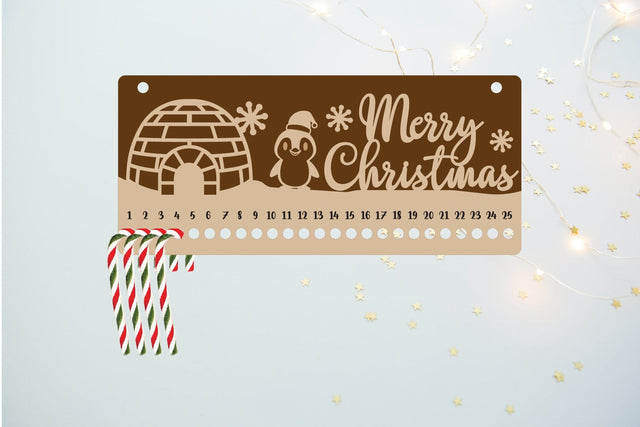 Christmas Calendar | Christmas Countdown | Candy Cane SVG zafrans studio 