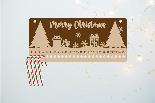 Christmas Calendar | Christmas Countdown | Candy Cane SVG zafrans studio 