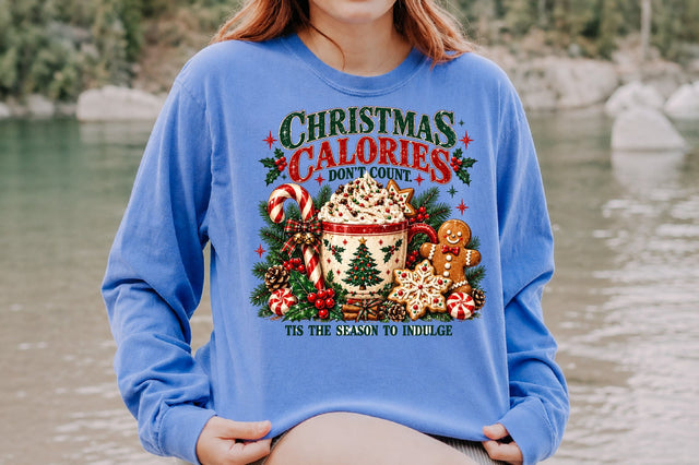 Christmas Calories Don't Count PNG Sublimation nirmal108roy 