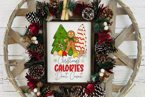 Christmas Calories Don't Count PNG Sublimation Sublimation CraftLabSVG 