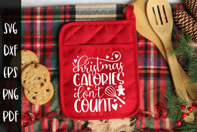 Christmas Calories Don't Count, Pot Holder SVG SVG CraftLabSVG 