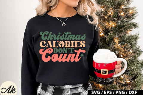 Christmas calories don't count Retro SVG SVG akazaddesign 