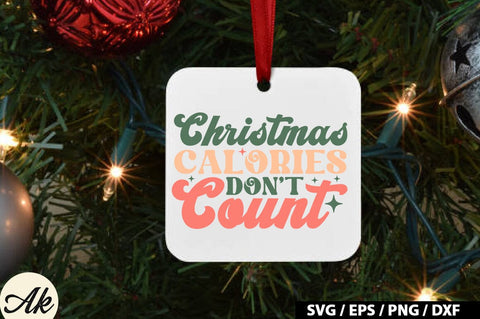 Christmas calories don't count Retro SVG SVG akazaddesign 