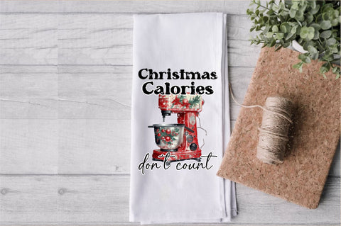 Christmas Calories Mixer Dish Towel Sublimation Sublimation Jagonath Roy 