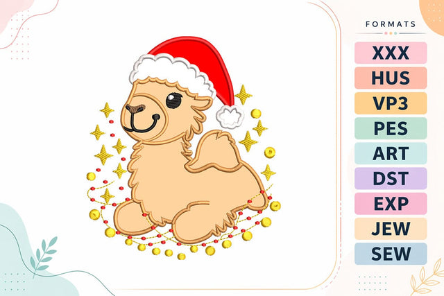 Christmas Camel Appliqué Embroidery Design Embroidery/Applique DESIGNS sg embroidery 