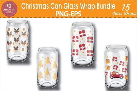 Christmas Can Glass Wrap Bundle - Tis The Season, Gnomes PNG SVG jacpot007 