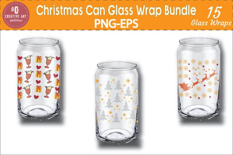 Christmas Can Glass Wrap Bundle - Tis The Season, Gnomes PNG SVG jacpot007 