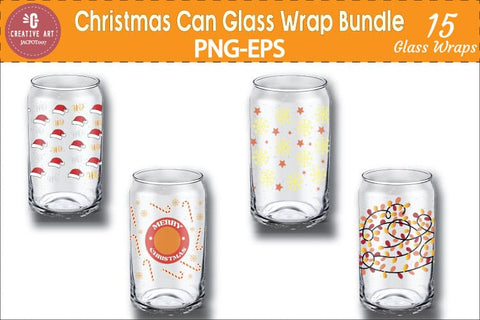 Christmas Can Glass Wrap Bundle - Tis The Season, Gnomes PNG SVG jacpot007 