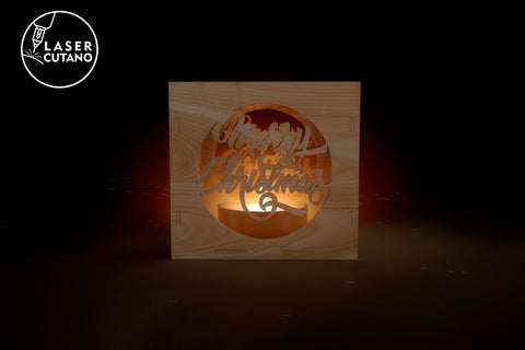 Christmas Candle Holder Set Template Laser Cut Files SVG LaserCutano 