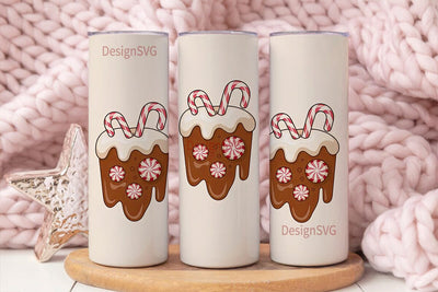 Christmas Candy Cane 20oz Tumbler Wrap Sublimation DesignSVG 