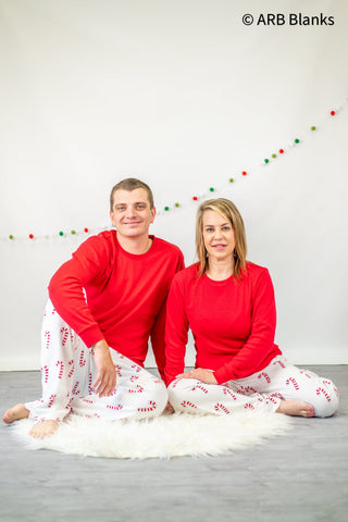 CHRISTMAS: Candy Cane Collection Pajamas ARB Blanks Adult XS 