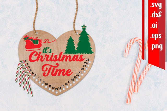 Christmas Candy Countdown | Days Until Christmas SVG zafrans studio 