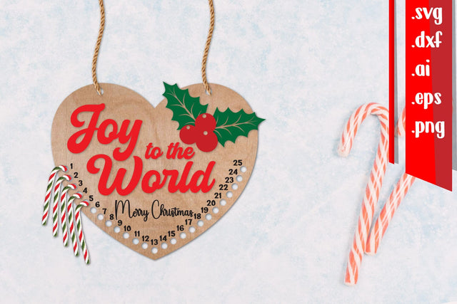 Christmas Candy Countdown | Days Until Christmas SVG zafrans studio 