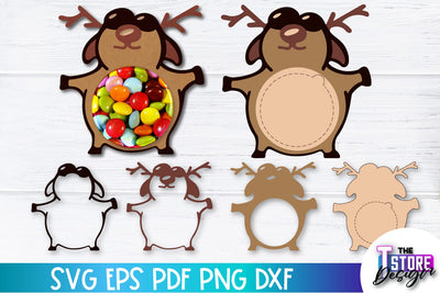 Christmas Candy Dome SVG | Candy Holders SVG | Gnome Treat Box SVG SVG The T Store Design 