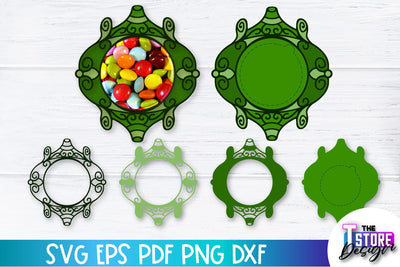 Christmas Candy Dome SVG | Candy Holders SVG | Gnome Treat Box SVG SVG The T Store Design 
