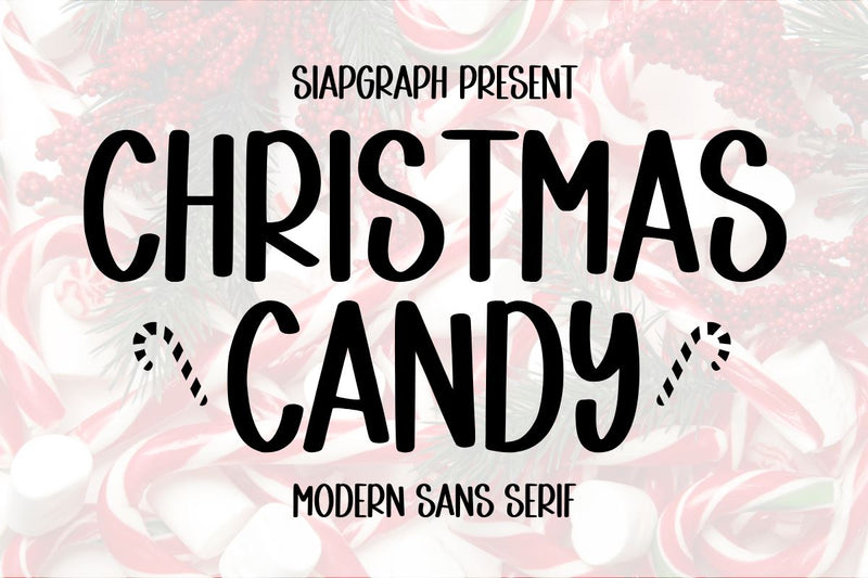 Christmas Candy Font Masyafi Studio 