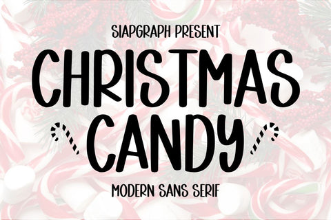 Christmas Candy Font Masyafi Studio 