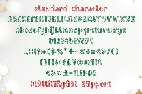 CHRISTMAS CANDY Font Mozarella 
