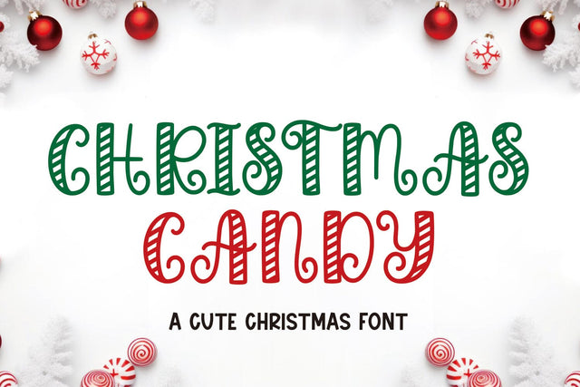 CHRISTMAS CANDY Font Mozarella 