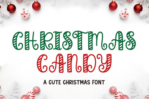 CHRISTMAS CANDY Font Mozarella 