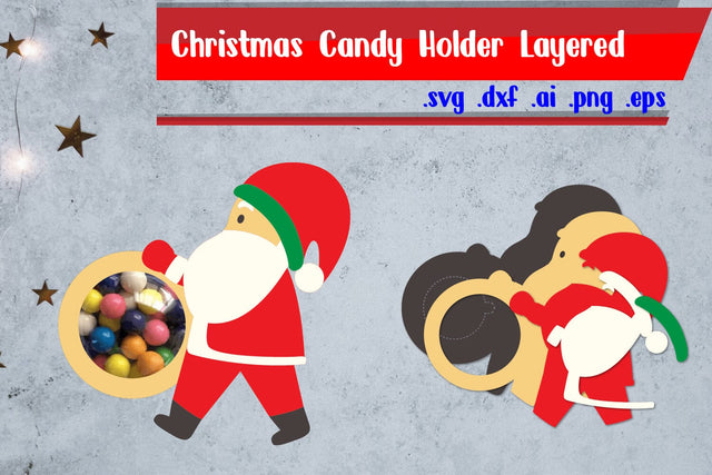 Christmas Candy Holder | Christmas Candy Dome SVG zafrans studio 