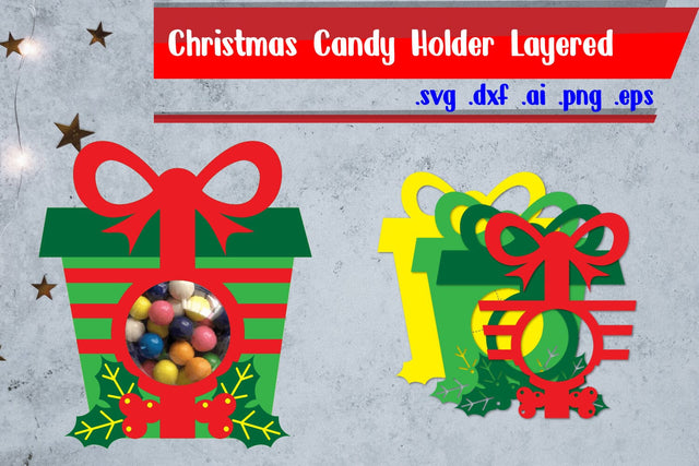 Christmas Candy Holder | Gift Box Candy Dome 3D Paper zafrans studio 